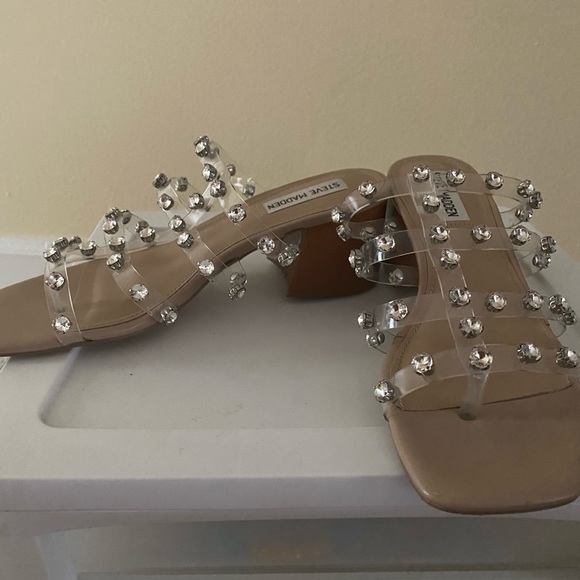 Clear Jeweled Mules - Picture 5 of 6